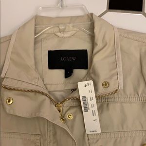 JCREW TAG ON Light-weight Khaki jacket. 100% Cotto